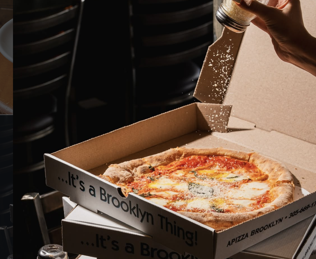 Neapolitan pizza from Apizza Brooklyn