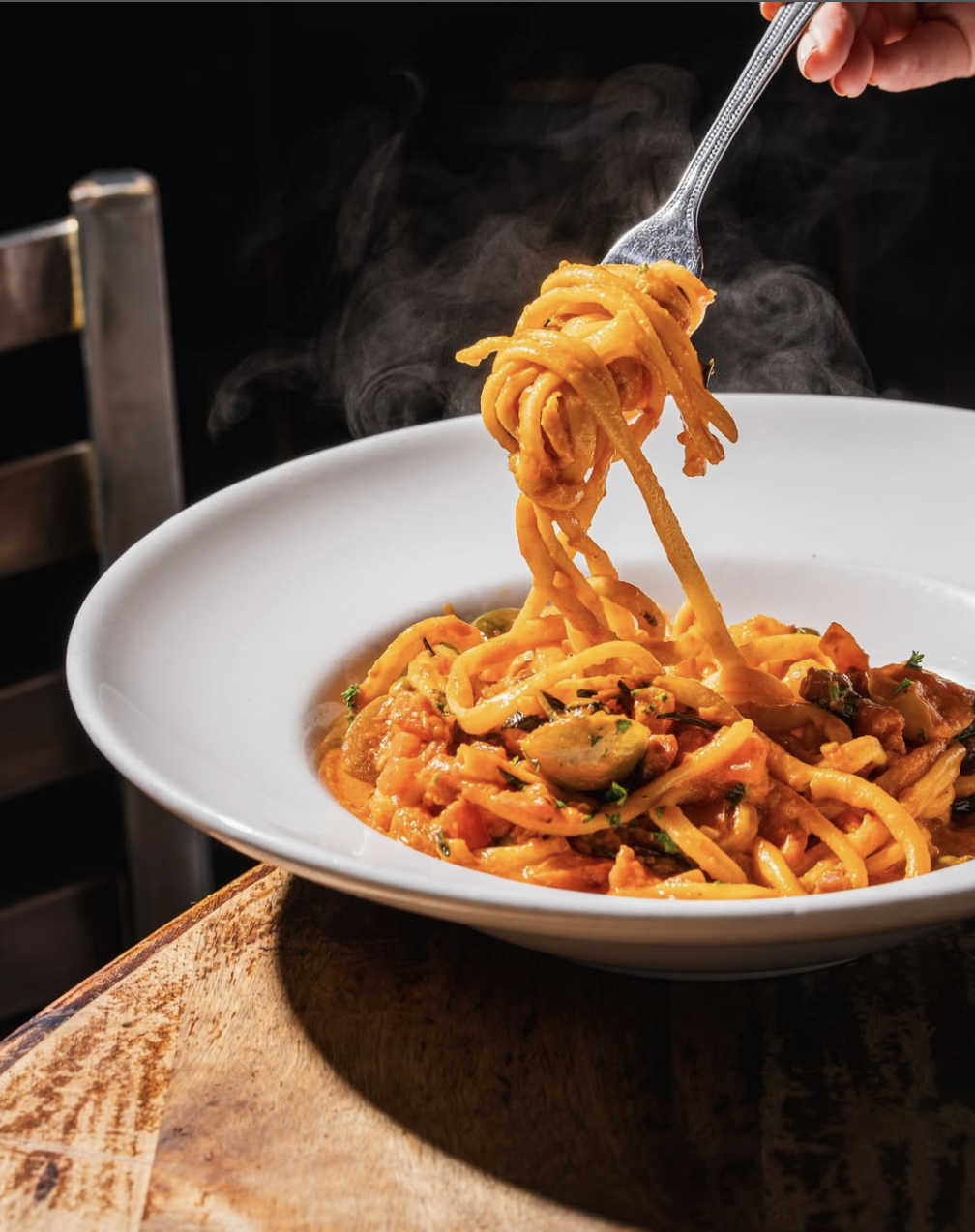 Handmade pasta from Apizza Brooklyn